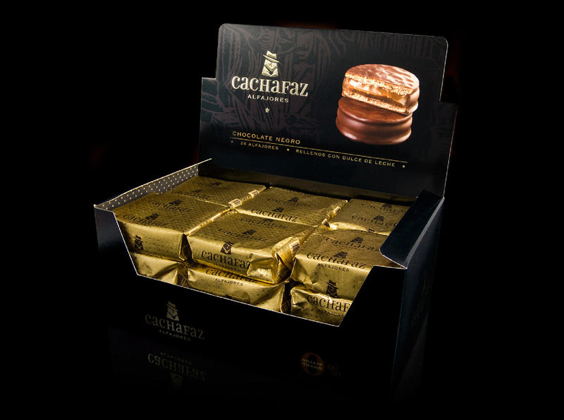 Alfajor Cachafaz Negro - Caixa 6un - Argentino