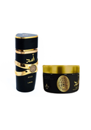 Combo Pasta ASAD ISABELLE – Creme Hidratante Corporal 200g + Perfume Asad Lattafa – 100ml