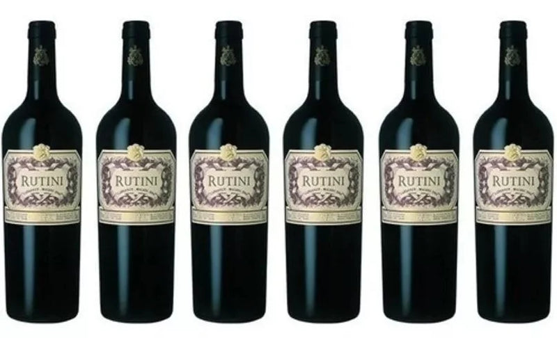 Caixa c/ 6 Vinhos Rutini malbec 750ml