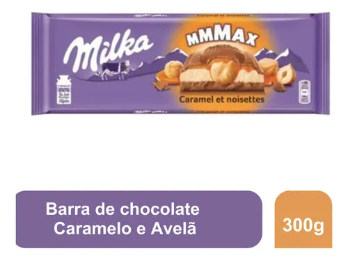 Chocolate Milka ao Leite Caramelo Com Avelã 300g - Argentino