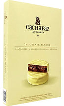 Alfajor Cachafaz Chocolate Branco - Caixa 6un - Argentino