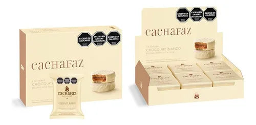 Alfajor Cachafaz Chocolate Branco - Caixa 6un - Argentino