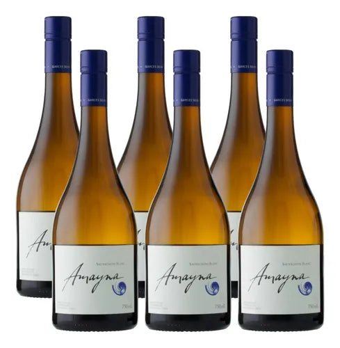 Caixa c/ 6 Vinho Chileno Amayna Sauvignon Blanc 750 Ml