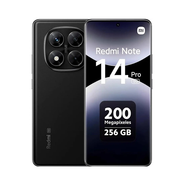 Smartphone Xiaomi Redmi Note 14 Pro 256GB - 8GB RAM Preto Câmera 200MP