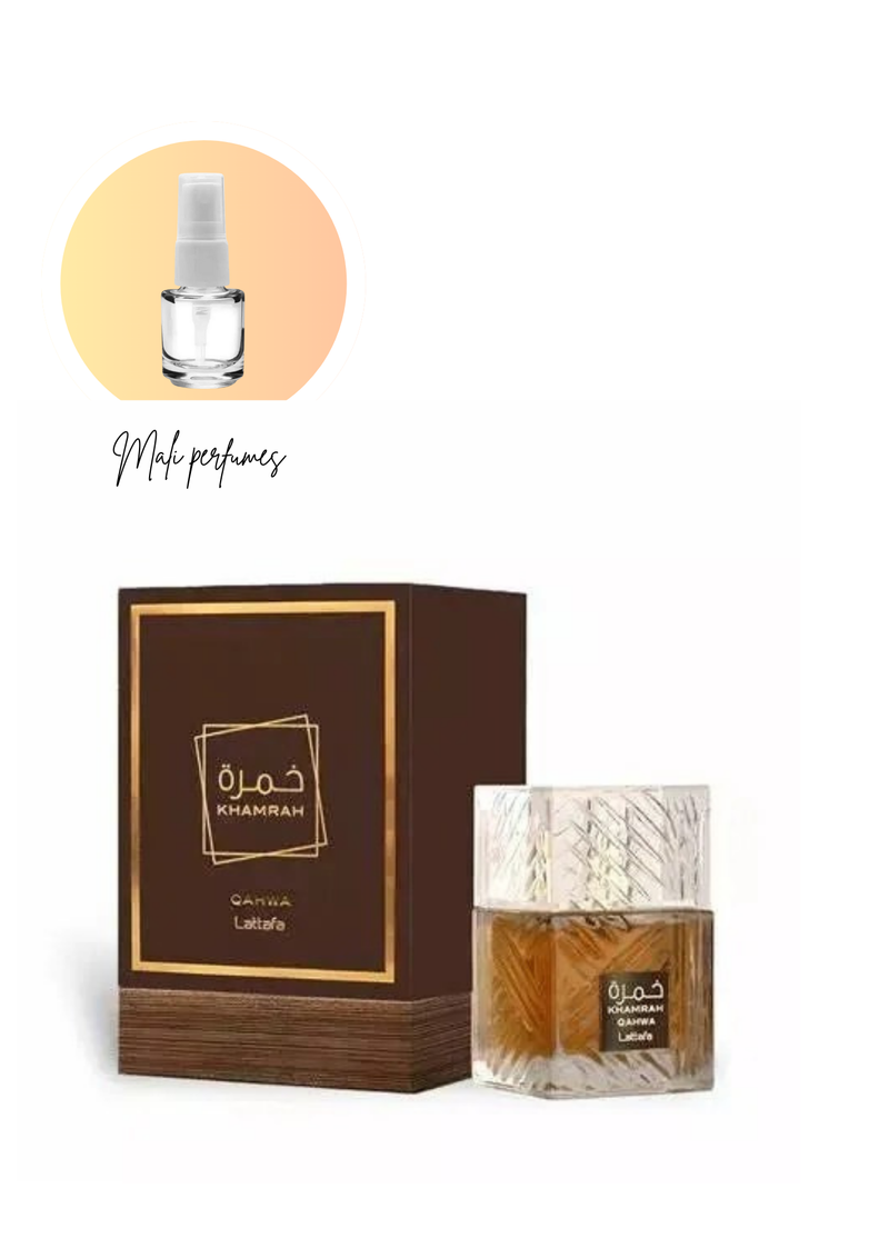 LATTAFA KHAMRAH QAHWA– Perfume Árabe 5ml-10ml
