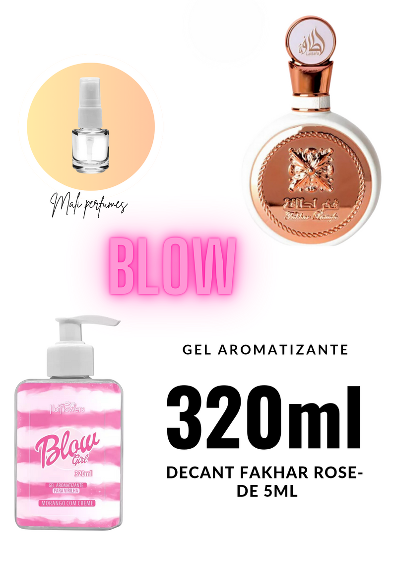 COMBO sedução.2 GEL AROMATIZANTE + DECANT 5ML FAKHAR ROSE