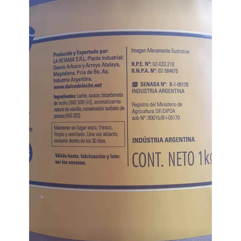Doce de Leite - Magdalena 1kg Argentino