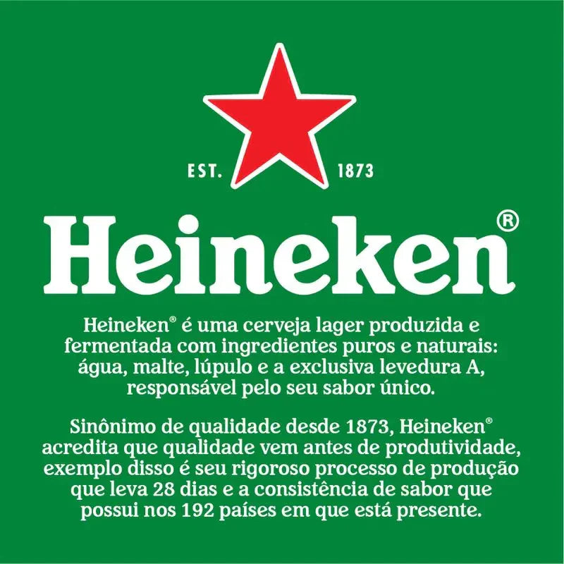 Cerveja Heineken Lata 473ml- Pack c/ 24 Unidades