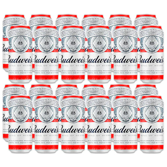 Budweiser Latão 473ml – Pack de 24 unidades