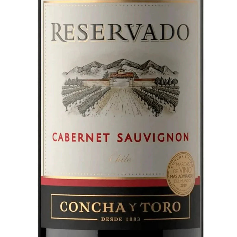 Caixa c/ 6 Vinhos Cabernet Sauvignon 750Ml Reservado - Concha Y Toro - Caixa c/ 6un