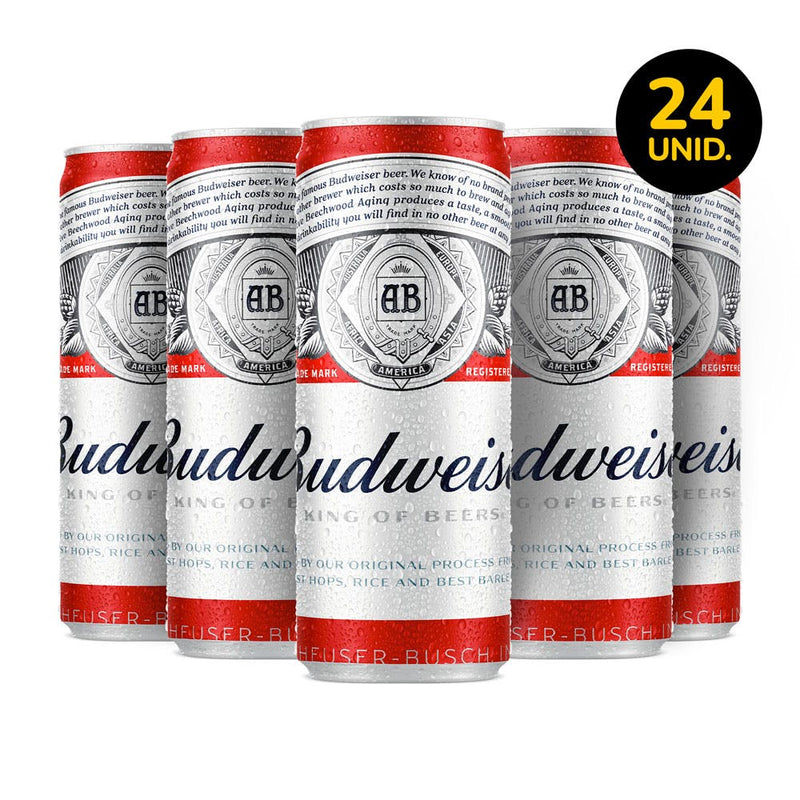 Budweiser 350ml – Pack de 24 unidades
