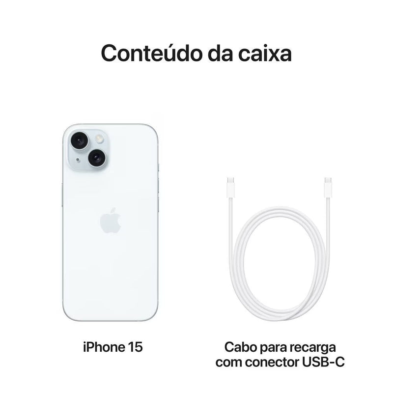 Apple iPhone 15 128GB Azul 6,1" 48MP iOS 5G