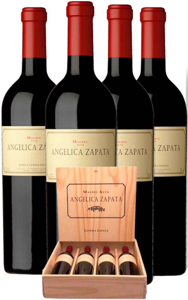 Caixa c/ 4 Vinhos Angelica malbec alta 750ml
