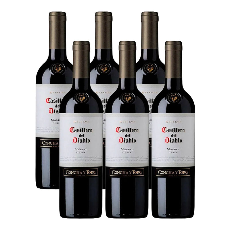 Caixa c/ 6 Vinhos Casillero  750ml