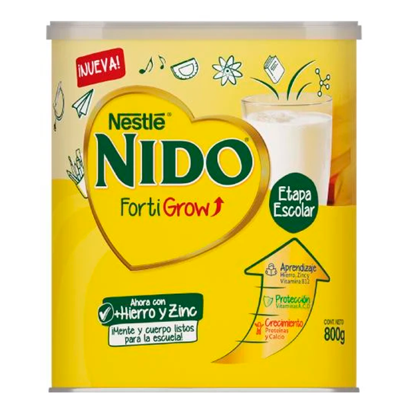 Leite em Pó Nido Fortigrow Nestle Lata 800g - Argentino